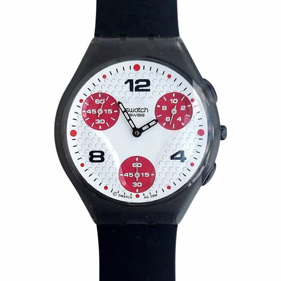 Swatch Watch DOTTY DOTS SUYM104 2004 Skin Chrono New In Case With Paperwork - Picture 1 of 7